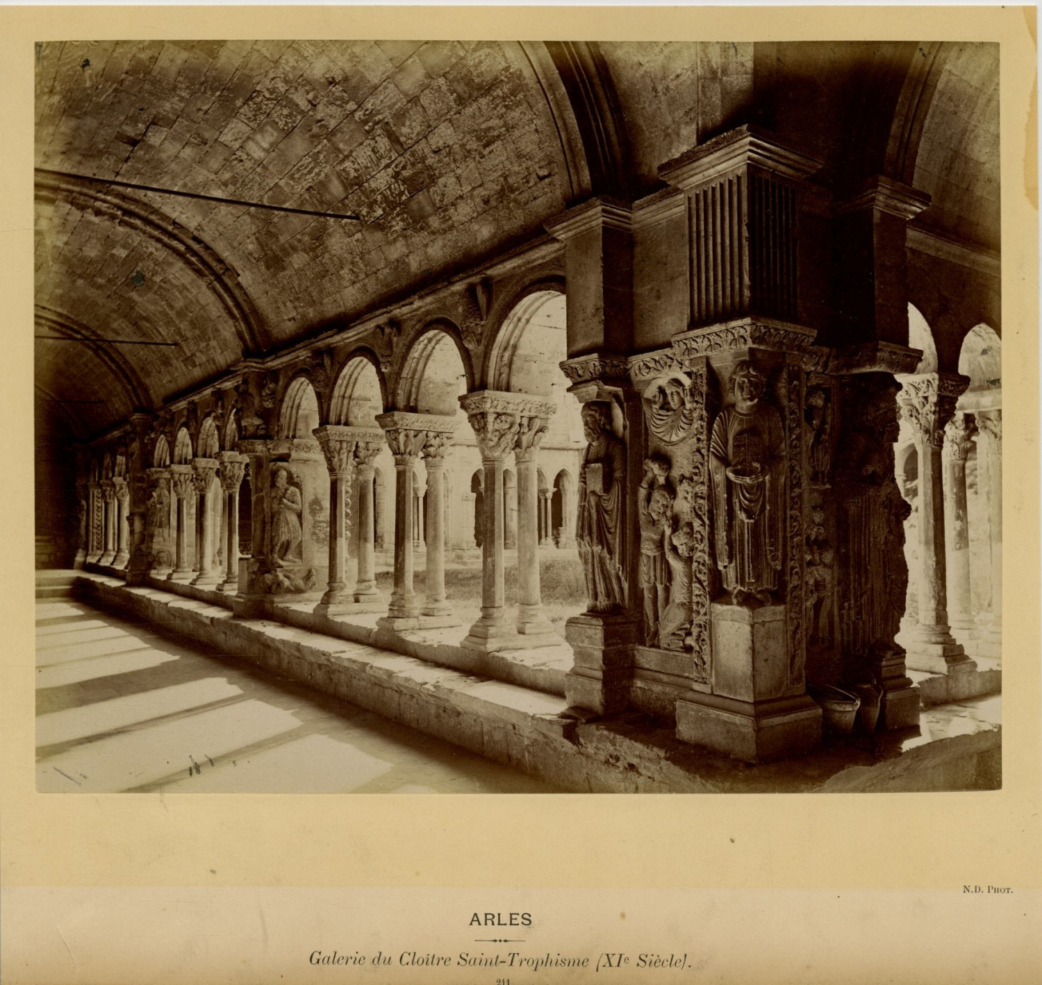 N. D. France, Arles vintage albumen print, France, Galerie du Cloitre Saint Trop