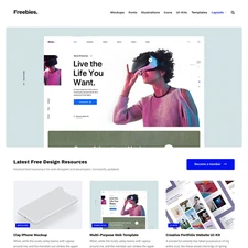 Freebies Blog Website Design with Free VPS Web Hosting and Installation