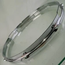 Ludwig 14"COB BRASS Triple-Flange Snare Drum Resonant Rim/Hoop 8Lug Jazz Fest50s