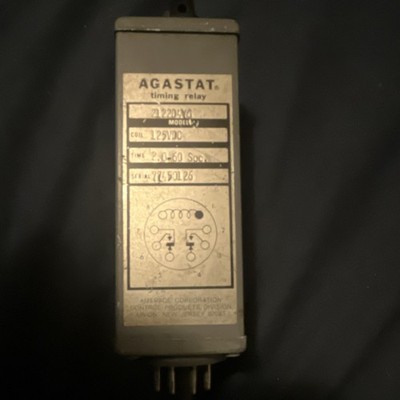 Agastat 2122D4YG Timing Relay 125VDC Timer 8-Pin Industrial Application
