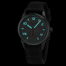 Nomos Club Campus Manual Anthracite Vegan Velour 38 mm 737 watch 5