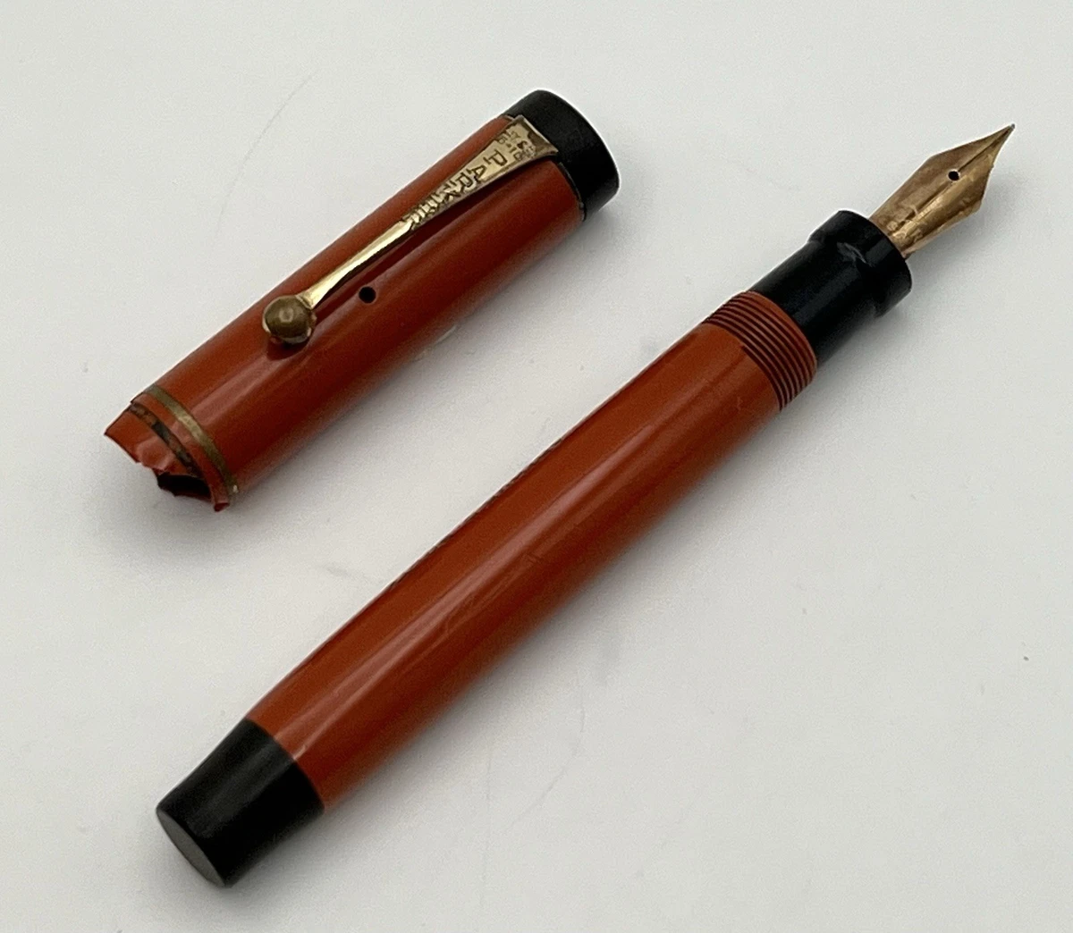 PARKER Lady Duofold Orange Lucky Curve】