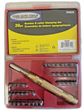 38Pc Number and Letter Stamping Set