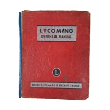 Lycoming Models 0-320 & 0-340 Aviation Engine Overhaul Manual Original 1958 RARE