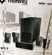 Morentz Audio MZ-7 Platinum Series 5.1 HD Home Theater System - 1500 W -HDTV-NEW