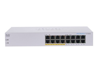 Cisco CBS110 Unmanaged L2 Gigabit Ethernet (10/100/1000) CBS110-16PP-EU