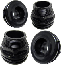 4 Pack - 3/4" Slip X Slip Bulkhead AM Brand 