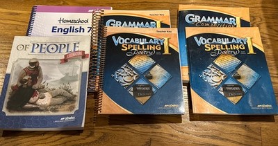 Abeka 7th Grade English - 13 Books!