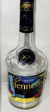 Rare Hennessy Cognac Empty Bottle Collector limited Artist KAWS 750 ml Numbered