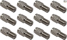(Pack of 12) Double Seal Flow Through Valve Stem Extension Tire Caps Inflate Thr