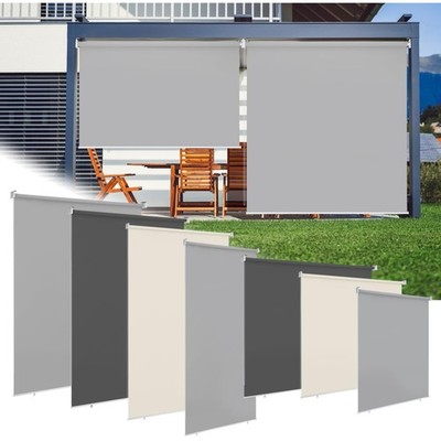Senkrechtmarkise Balkon 140x140cm vertikal Sonnenschutz Windschutz