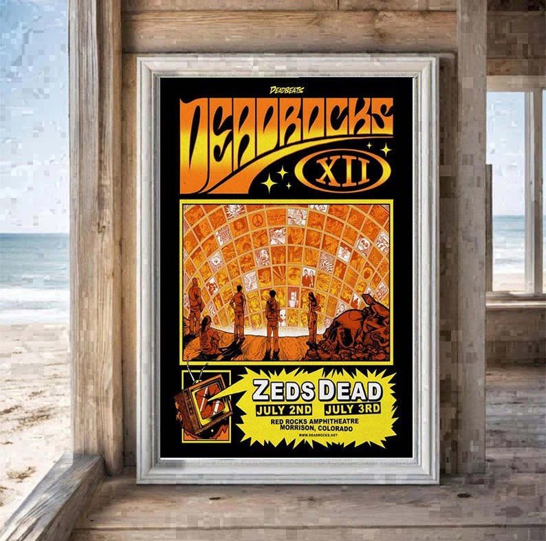 Zeds Dead Jul 2-3 2026 Red Rocks In Morrison CO Poster