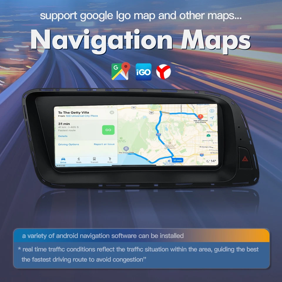 8.8" Für Audi Q5 Android Radio Autoradio Stereo GPS CarPlay Navi 4G HD Display - Bild 4 von 4