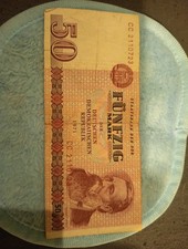 50 Mark DDR Original Geldschein Banknoten Papiergeld, 1971