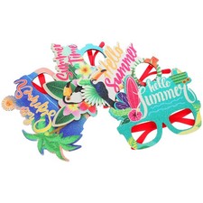 4 Pcs Tropical Sunglasses Photo Prop Novelty Eyeglasses for Decoration