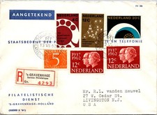 GOLDPATH: Netherlands cover 1962 to USA registered CV916_P17