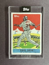 2025 Topps Shoebox Treasures David Ortiz #86 Canvas Stock Encased Red Sox SSP