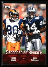 Isaac Bruce / Joey Galloway 2000 Topps #TC5 Combos Secondaries Beware