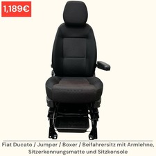 Fiat Ducato / Jumper / Boxer / neu Opel Movano Beifahrersitz Sitz mit Armlehne