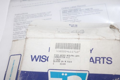 #ad NOS Wisconsin LQ44 S10D S12D S14D L86 L95 Zenith K2165 carburetor kit $41.80