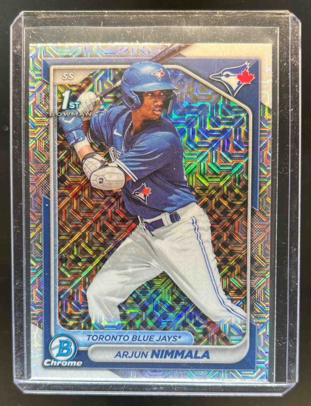 2024 Bowman Mega Box Arjun Nimmala Chrome Prospects Mojo Refractor #BCP-142