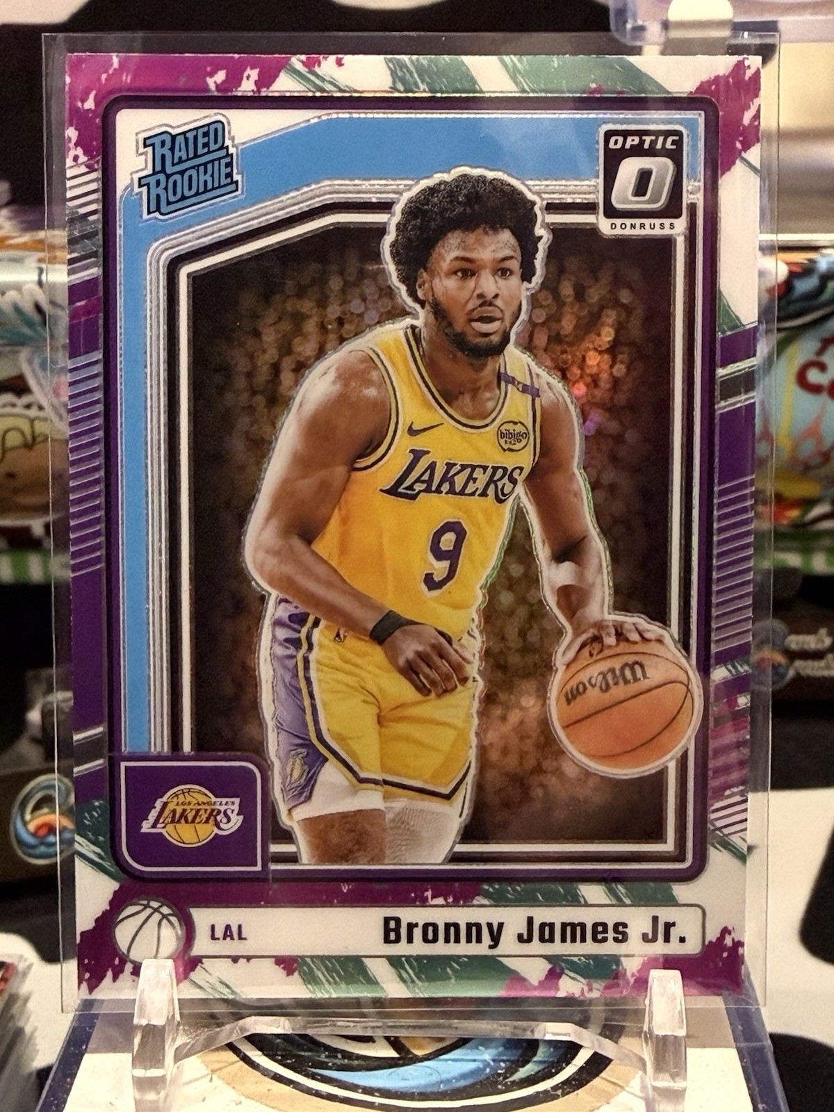 2024-25 Donruss Optic Bronny James Jr. Rated Rookie Jazz RC #282 Lakers TZ 13R