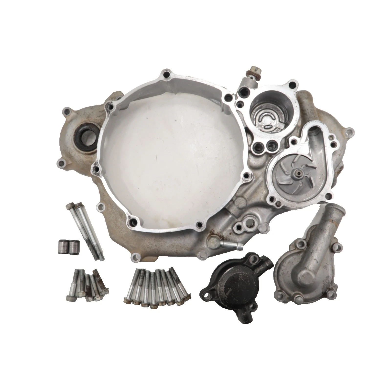 Yamaha YZ250F - Stock Inner Clutch Side Cover w/ Water Pump - 2007 YZ 250F OEM