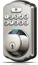 KS02A Fingerprint Keyless Entry Door Lock, Auto Lock Electronic Keypad