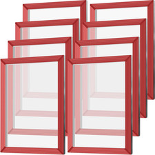 8 Pieces 16X20 Inch Aluminum Silk Screen Printing Frames with 160 White Mesh Whi