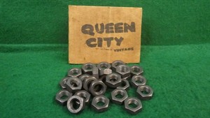 Lot of (100) 1/2-13 Plain Steel Hex Head Thin Jam Nut Grade 8