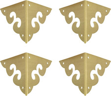Vintage Pure Brass Corner Protectors Decorative Box Corner Protector Triangle wi
