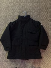 Bulwark Jacket Blue Flame Fire Resistant Full Zip Snap Coat Men s Sz XL