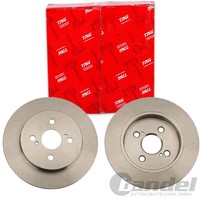 2X TRW Bremsscheiben 259Mm Voll Hinten Passend FÜR Aston Martin Cygnet Toyota