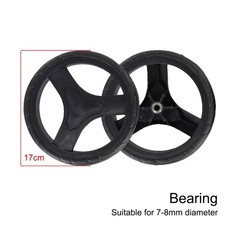 Easy Installation 170mm Replacement Wheels for Shopping Cart Accessory