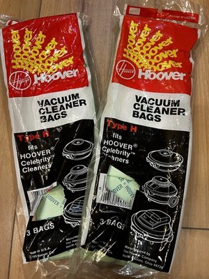 Hoover Vacuum Bags Disposable Type H Canisters 4010009H New  2 Pks Of 3 - 6 Bags