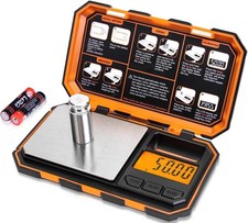 Digital Pocket Scale, 500g × 0.01g, Mini Scale 6-Piece Set Jewelry Scale