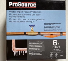 Prosource 6 ft ORPHC42W06 Electric Water Pipe Heat Tape 42 Watts to -40° Freeze