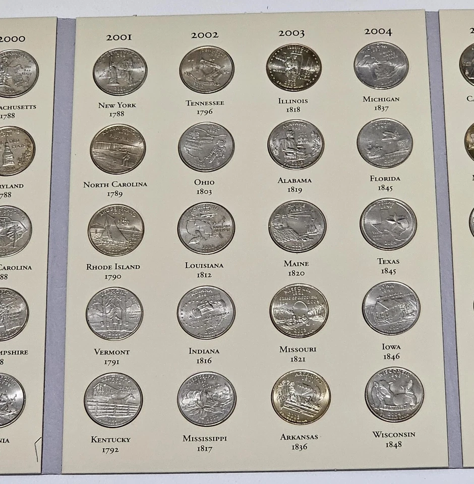 1999-2008-S PROOF 50 States Quarter. Complete Set of (50) coins. W/ New Folder! - Image 4 of 4