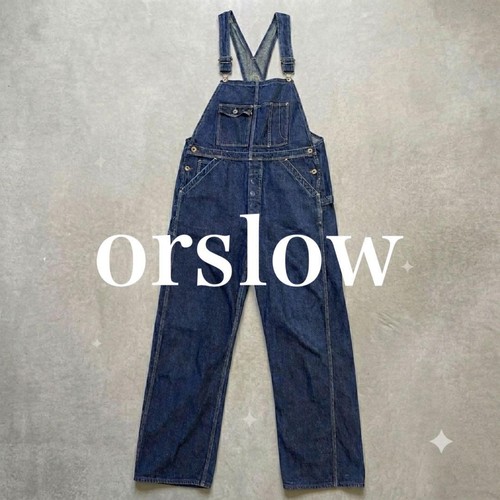 Orslow, orSlow 1930s Vintage Denim Overalls S Dark Indigo 9oz Selvedge Durable
