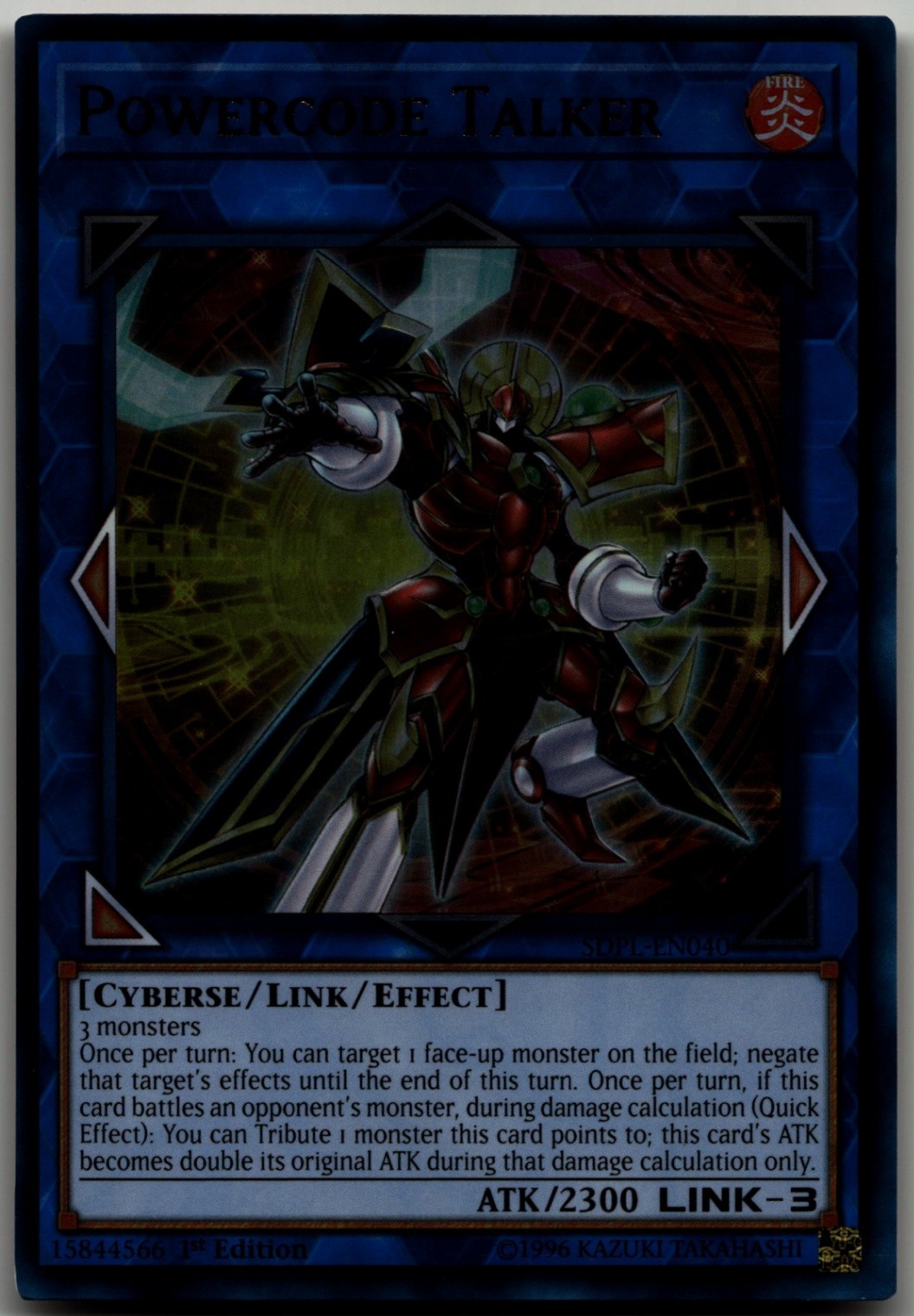 Powercode Talker Ultra Rare Structure Deck: Powercode Link SDPL-EN040 LP