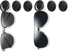 6 Pack Sunglasses Organizer Wall Mounted Sunglasses Holder Black Hanging Eyeglas