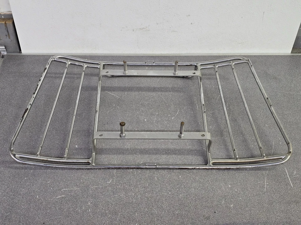 USED ORIGINAL LEITZ PORSCHE 356 356A 356B 356C 356SC CHROME LUGGAGE RACK - Imagem 4 de 4