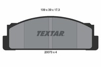 NEU - Textar 2007304 Bremsbelagsatz, Scheibenbremse FüR Autobianchi FSO Lancia