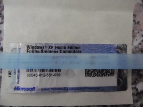 Win XP Home Edition OEM Product Key