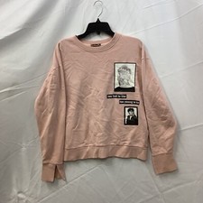 8"GDs Pick Womens Sweatshirt Pink Long Sleeves Crew Neck Pullover Size Large