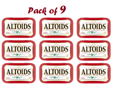 ALTOIDS Peppermint Mints - 1.76 oz Tins (9 Packs) | eBay