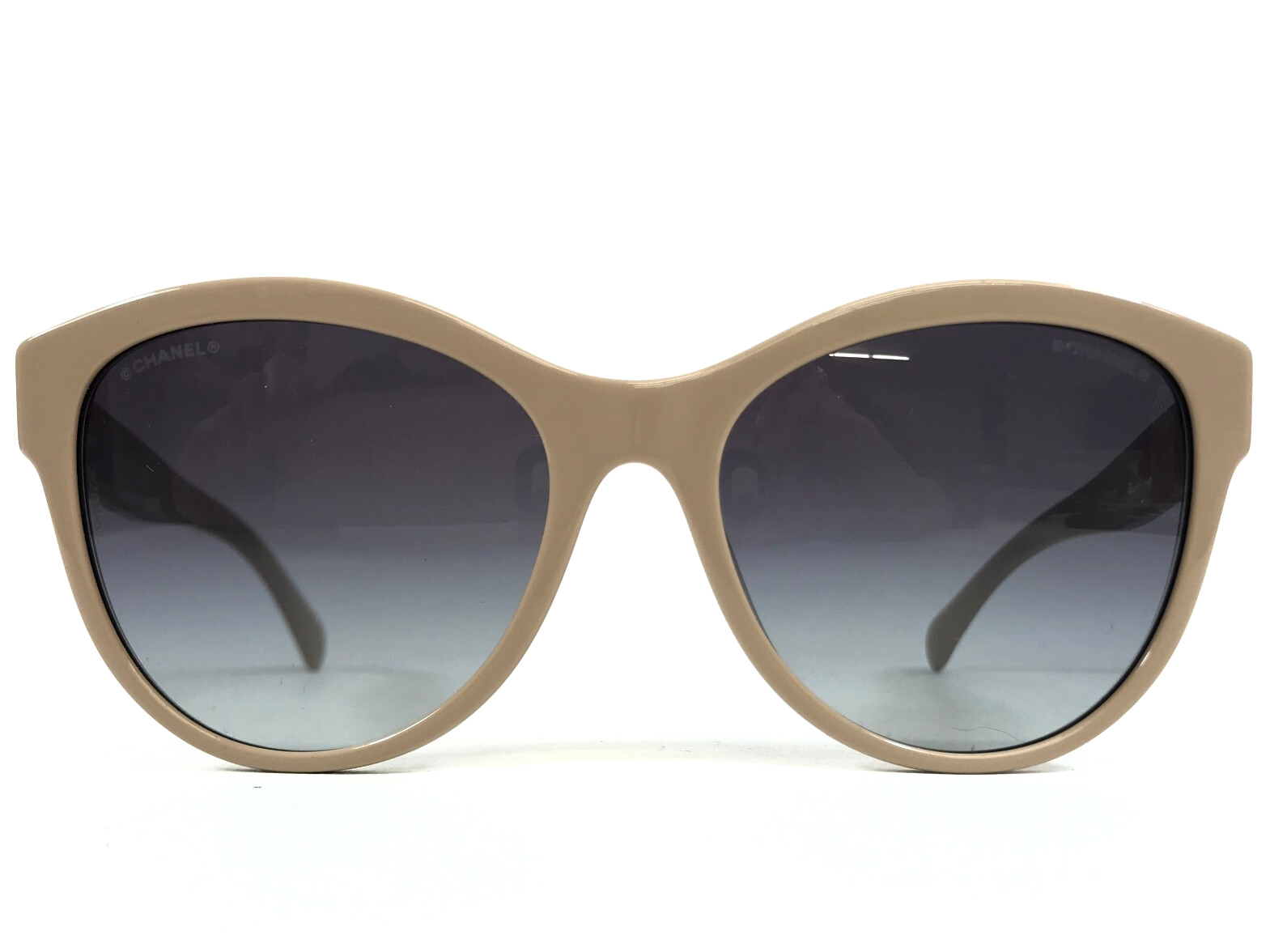 Chanel Sunglasses 5458-A c.1520/S6 Beige Asian Fit Frames w Grey Gradient Lenses image 3