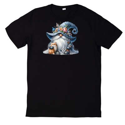 T-Shirt Lustiges Zwerg und Tier Motiv Baumwolle