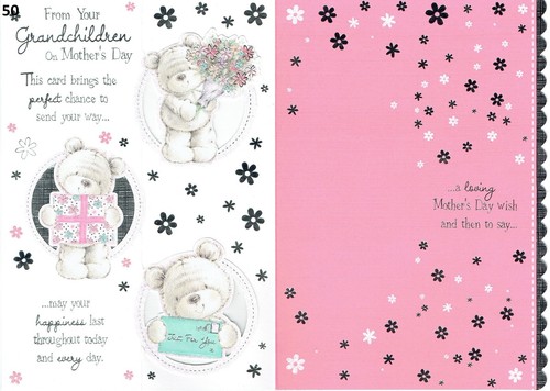 MOTHER'S DAY CARD From Your GRANDCHILDREN - Quality Mothers Day Cute Design - Picture 2 of 3