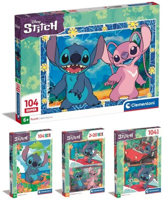 Clementoni Lilo & Stitch Supercolor Puzzle 2x20 / 104 Teile ab 6J. Kinderpuzzle